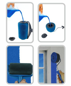 Pincel de rodillo de pintura, superficie de pared, línea de esquina, pintura <span class=keywords><strong>antigoteo</strong></span>, rodillo de pintura decorativo rellenado de 6 pulgadas - Product Image 5