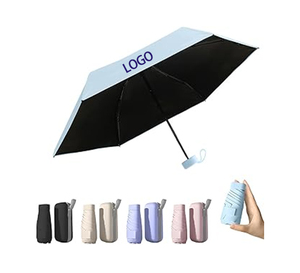 <span class=keywords><strong>Parapluie</strong></span> pliable miniature coupe-vent personnalisé en usine OEM ODM, protection solaire et pluie UPF 50+, petit <span class=keywords><strong>parapluie</strong></span> compact et léger <span class=keywords><strong>de</strong></span> <span class=keywords><strong>poche</strong></span> - Product Image 1