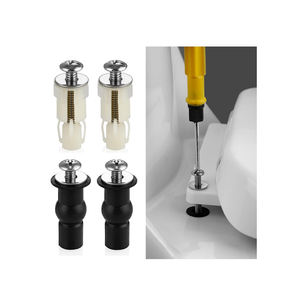 Tornillos de perno de <span class=keywords><strong>bisagra</strong></span> Fijaciones de <span class=keywords><strong>asiento</strong></span> de <span class=keywords><strong>inodoro</strong></span> Fijar tuercas superiores de goma expansibles Tornillos Montaje <span class=keywords><strong>Asiento</strong></span> Hardware Kit de piezas de repuesto - Product Image 1