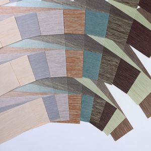 Nhà mềm gạc Rèm hai lớp mất điện cầu vồng kỹ thuật ngựa vằn vải dày Rèm che cửa chớp với định dạng dây - Product Image 5