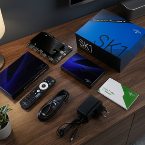 Ugoos SK1 Android 11 Smart OTT Set Top Box Amlogic S928X-K Quad Core 8 Go de RAM Ethernet 10/1000 Mbps WiFi 5G Antenne WiFi externe - Product Image 2