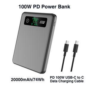 Banque d'<span class=keywords><strong>Alimentation</strong></span> PD 65W 100W avec Logo Personnalisable pour Ordinateur <span class=keywords><strong>Portable</strong></span>, Recharge Rapide, Batterie <span class=keywords><strong>Externe</strong></span> - Product Image 2