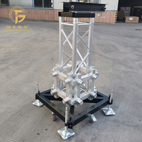 Sistema de Torre de Soporte de Aluminio Ajustable para Line Array, Soporte para Escenarios de Conciertos, Festivales de Música, Portátil, Duradero, Modelo GF-34