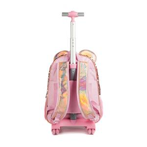Zaini <span class=keywords><strong>per</strong></span> Ragazze con Set di Valigie Trolley in Plastica con Paillettes, Set da Viaggio, Zaino Trolley Scolastico <span class=keywords><strong>per</strong></span> Bambini e Ragazzi - Product Image 4