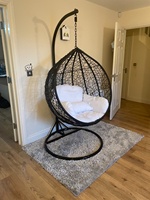 Fauteuil suspendu en rotin pour extérieur, personnalisé, avec support, pour cour, balcon, jardin - Vente en gros