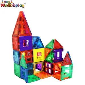 자기 타일 건설 세트/광장 블록 조립 퍼즐 교육 아기 장난감