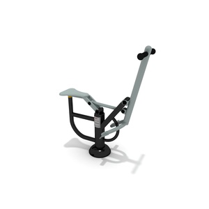 Appareil d'exercice extérieur robuste en acier inoxydable avec logo personnalisé pour l'équitation, idéal pour les parcs et les places communautaires - Product Image 1