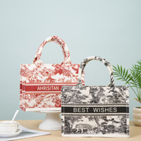 Sac à main de luxe personnalisé conçu respectueux de l'environnement Cadeau Sac fourre-tout en toile de coton pour femmes avec logo