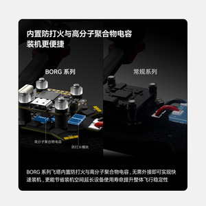 ตัวควบคุมการบิน iFlight Borg 5S พร้อม ESC 60R และตัวรับสัญญาณ ELRS สำหรับโดรนแข่ง 4-8S - Product Image 4