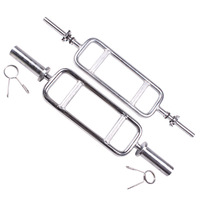 Barre de triceps en acier pour haltères, capacité maximale 200 lb, barre de curling moletée, écologique pour la musculation