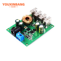 DC DC 7V-60V à 5V 5A 4 quatre sortie USB carte de convertisseur abaisseur Module d'alimentation chargeur de voiture haute vitesse