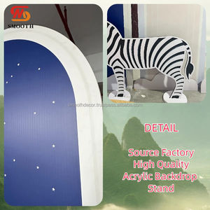 Soporte de fondo de animales de Pvc personalizado de fábrica suave, decoración de fondo de cebra grande para fiesta de cumpleaños de niños - Product Image 2