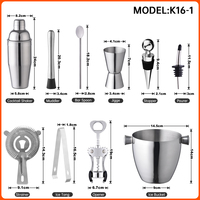 Création Directe Usine Ensemble Cadeau Seau à Glaçons Personnalisé Shaker à Cocktail Décapsuleur Alliage de Zinc Outils de Bar Accessoires de Vin en Acier Inoxydable