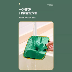 Platos cuadrados de plástico para postres, estilo minimalista moderno de color sólido para refrigerios de frutas, vajilla para fiestas y uso doméstico - Product Image 5