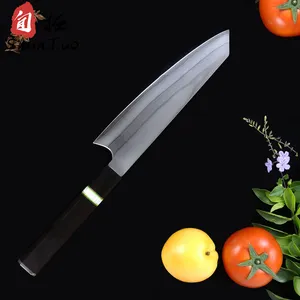 OEM đầy đủ không gỉ cao cấp thương mại VG 10 gỗ butcher yanagiba Sushi Damascus kiritsuke dao 1 mặt hàng thiết lập của dao với cơ sở