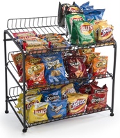 Station-service Comptoir de magasin Snacks Présentoir à bonbons en fil métallique avec roues