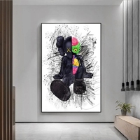 Affiche d'art, poupée de dessin animé, pop art, affiche sur toile et impressions, peinture moderne, décoration murale pour salon, peinture murale