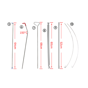 <span class=keywords><strong>Slim</strong></span> Jim Bar professionale 13 e 17 pz Set di strumenti per apripista auto Set blocco auto kit apriporta per auto - Product Image 4