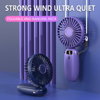 Mini Ventilateurs Pliants Électriques d'Extérieur 1200 mAh 800 mAh, Ventilateurs de Poche Portables Mini Pliables Rechargeables USB