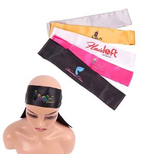 แถบคาดศีรษะผ้าซาตินสำหรับปิดหน้าผากลูกไม้ - Product Image 1