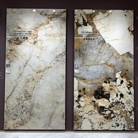 Losas de Porcelana de Gran Formato de 1600x3200x9 mm, Baldosas de Pared de Mármol Pulido y Esmaltado de Lujo, Piedra Sinterizada