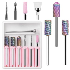Juego de Brocas para Uñas, 7 Piezas, Brocas de Carburo de Tungsteno, Diamante y Cerámica - Product Image 3