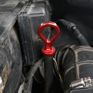 Bevinsee aluminium voiture jauge d'huile tirer poignée pour BMW E46 <span class=keywords><strong>E39</strong></span> E85 E86 Z4 M52TU M54 325i 328i 330i 525i 530i 11431436293 - Product Image 2