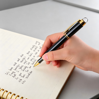 Stylo bille haut de gamme à tête en cristal, best-seller, vente en gros, stylo gel professionnel avec logo personnalisé, fournitures de bureau et usage quotidien