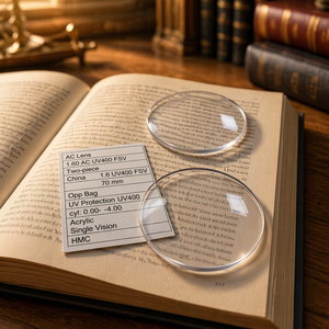 <span class=keywords><strong>Lentille</strong></span> optique asphérique premium transparente en deux parties 1.6 60 UV400 haute <span class=keywords><strong>définition</strong></span> diamètre 70mm pour la protection de la vision – Approvisionnement direct - Product Image 1