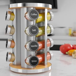 Vente chaude Cantainers Rack Garde-manger Bouteilles Spinner Debout Libre 360 À L'intérieur Cuisine Organisateur <span class=keywords><strong>Placard</strong></span> 20 Pot Épice Rack De Stockage - Product Image 2