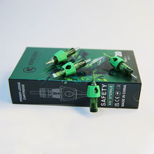 Cartouche d'aiguilles de tatouage 20 pièces #10 aiguilles jetables Bugpin doublure ronde avec membrane - Product Image 4