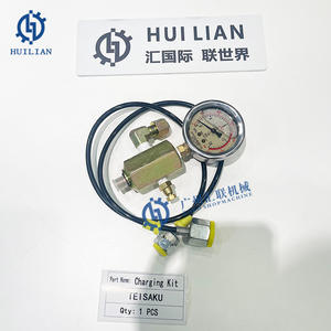 TR20 TR30 TR40 TR60 TR100 TR203 TR220 Kit de charge de gaz d'azote avec tête plate en <span class=keywords><strong>croix</strong></span> pour marteau brise-roche hydraulique - Product Image 2