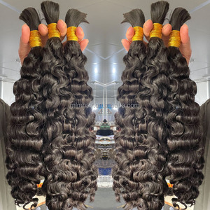 Mlm Bán Buôn Sóng Nước Bện Tóc Pre Căng Nguyên Liệu Việt Nam Boho Bím Tóc Con Người Số Lượng Lớn Cho Phụ Nữ - Product Image 2