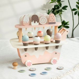 Birthday Party Pretend Shop Toy Role-Play Store With <b>Storage</b> Trolley Play Ice Cream Cart Toys for <b>Kids</b> - Product Image 1