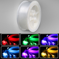 Câble en fibre optique en plastique PMMA à émission latérale de lumière LED, dimmable et écologique, garantie de 3 ans pour l'éclairage de plafond en étoiles