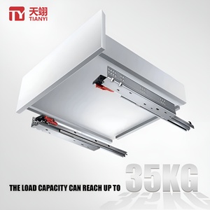 สไลด์ลิ้นชักฐานแบบซ่อนนุ่มแบบกดเปิดพร้อมที่จับลิ้นชัก - Product Image 5