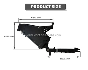 Khung xe đạp điện Enduro 72v bằng thép <span class=keywords><strong>carbon</strong></span> dành cho xe đạp điện Stealth Bomber - Product Image 2