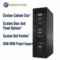 Armoire pour équipement de sécurité CCTV avec design de montage en rack 19 pouces, porte verrouillable et routage de câbles organisé pour les projets