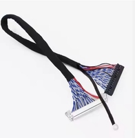 Standard-Kabelbaum-Kabel Montage DF14-20P LVDS-Kabel 40-poliges LCD-Bildschirm-Panel-Kabel