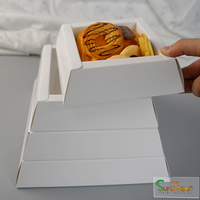 Boîte pyramidale personnalisée pour partager des gâteaux, des desserts, des plateaux de dégustation, des boîtes à friandises pyramidales, nouveau design à emporter, boîte de restauration en forme de pyramide