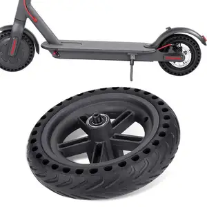 Hình Ảnh Mới Scooty 8 1/2*2 8.5 Inch Phía Sau Rắn Lốp Trung Tâm Rỗng Bánh Xe Phía Sau Với Bánh Xe Trung Tâm Cho Xiaomi M365 Xe Tay Ga Bánh Xe Lốp