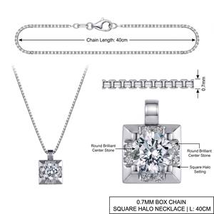 Colgante Geométrico Cuadrado de Oro Sólido 9K/14K/18K, Diseño Arquitectónico, para Joyería de Lujo Diaria - Product Image 2