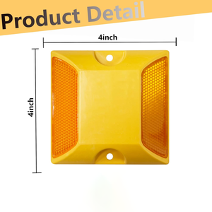 Светоотражающий дорожный шпилька (катафот) повышенной яркости, прочный, для безопасности дорожного движения, OEM ODM - Product Image 2