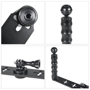 Takenoken Dual Handheld Aluminium Selfie Monopode Holder Bracket Vlogging & Diving Kit pour <span class=keywords><strong>GoPro</strong></span> & Other Action Sports Cameras - Product Image 3