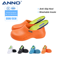 Sepatu Kerja ANNO dengan Sertifikasi CE, Anti Minyak, Model Clogs untuk Industri Makanan, Dapur, dan Layanan Katering