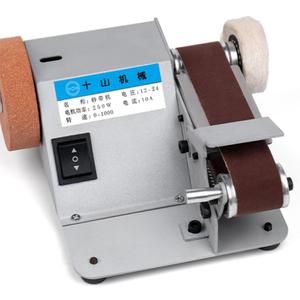 Junxia Mini Belt Sander 24V 1040M Min Electric Desktop Grinder For <b>Knife</b> <b>Sharpening</b> Diy Tools - Product Image 2