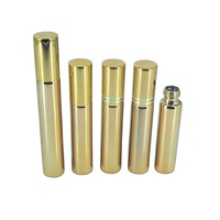 Bouteilles de parfum personnalisées de luxe, 5ml, 10ml, 15ml, avec galvanoplastie vide, en or et en argent, flacon d'essence, petits récipients en verre, vente