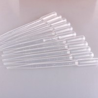 Pipette compte-gouttes jetable transparente en plastique pour échantillons liquides, outil de mesure pour médicaments et laboratoire