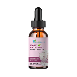 Custom Branded Chlorophyll Liquid Drops from Mulberry Leaf Support Digestive Detox Chlorophyll <b>Supplement</b> with Copper for Adults - Product Image 1