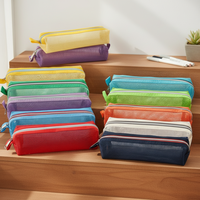 Ensemble cadeau de papeterie : Trousse à crayons colorée en gel-mesh, petite pochette pour pointillisme, accessoires pour kit de bricolage, trousse à crayons
